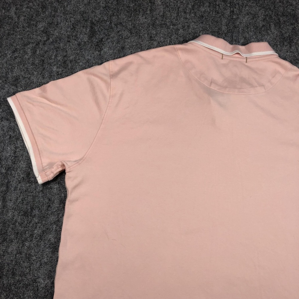 Banana Republic Polo Shirt Mens XL Pink Luxury Touch Performance Cotton Casual - Picture 12 of 15